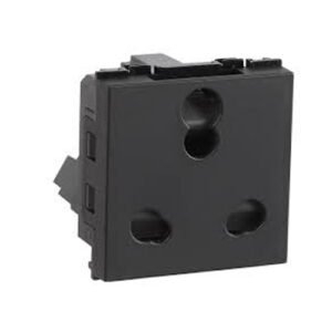 HAVELLS 6A 3 PIN SOCKET FABIO CARBON (AHFKPXB063)