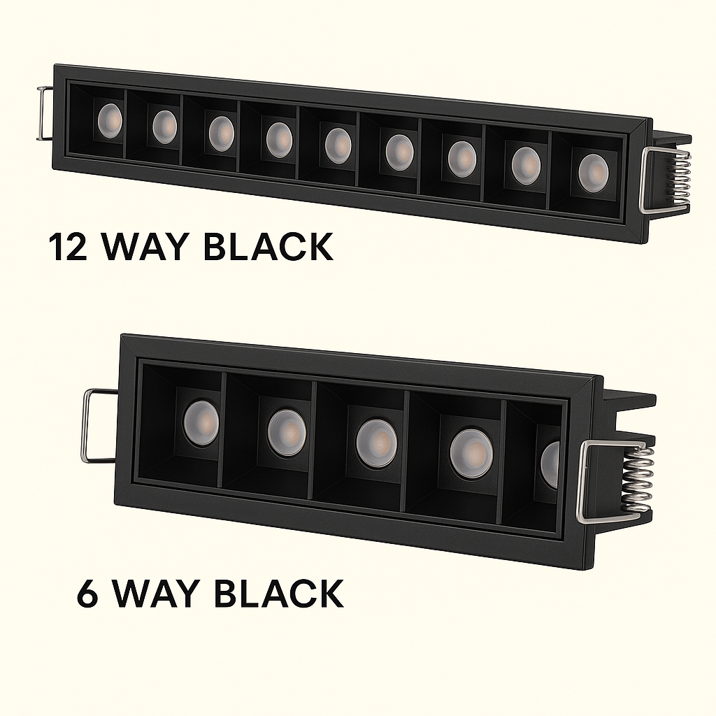 CATERLUX LED SHARP 20W 3K 12WAY Black