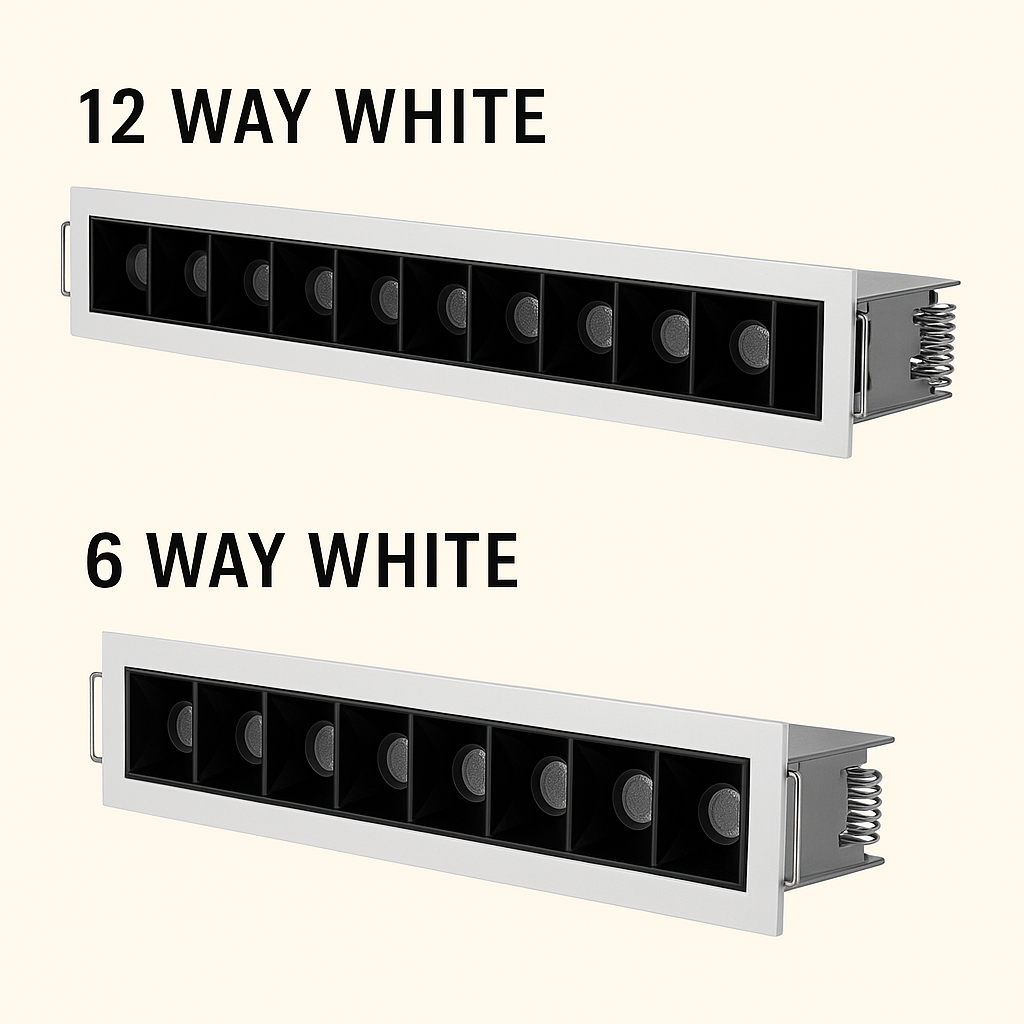 CATERLUX LED SHARP 20W 4K 12WAY WHT