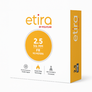 POLYCAB ETIRA 90 MTR 2.50 MM (BLACK)