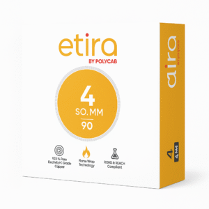 POLYCAB ETIRA 90 MTR 4.00 MM (BLACK)