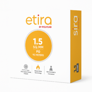 POLYCAB ETIRA 90 MTR 1.50 MM (BLACK)