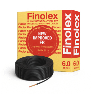 FINOLEX FRLS WIRE 180MTR 6.0MM (BLACK)