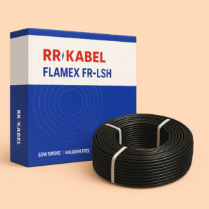 RR KABEL Pvc Insu. Hv Indl.Cable 1100 V RR KABEL FR-LSH (100 MTR BLACK)-10.00 MM