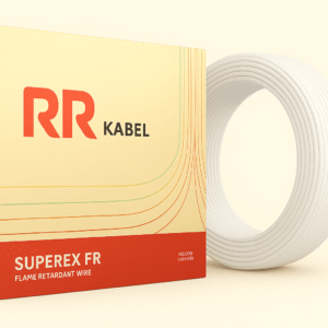 RR KABEL Pvc Insu. Hv Indl.Cable 1100 V SUPEREX FR (90 MTR WHITE)-1.00 MM