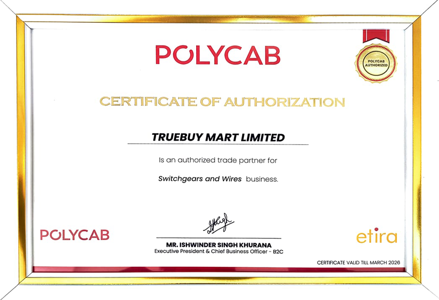 Certificate Polycab