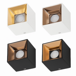 CATERLUX LED GRID 12W 4K BLK ROSE GOLD