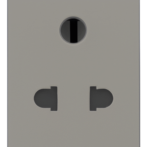 NORISYS SOCKET 6A 3+2PIN ROUND SHAPE 2M CHARCOAL BLACK